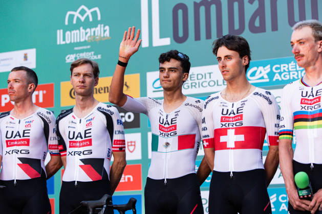 120th ILombardia Team Presentation Isaac Del Toro of UAE Team Emirates attends the 120th Lombardia team presentation in Bergamo, Italy, on October 9, 2026. Bergamo Italy  Copyright: xTommasoxBerardix originalFilename:berardi-120thilo261009_npH9e.jpg
