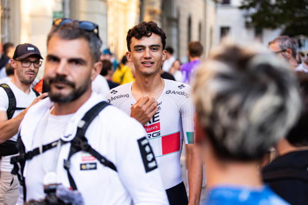 120th ILombardia Team Presentation Isaac Del Toro of UAE Team Emirates attends the 120th Lombardia team presentation in Bergamo, Italy, on October 9, 2026. Bergamo Italy  Copyright: xTommasoxBerardix originalFilename:berardi-120thilo261009_npJt3.jpg