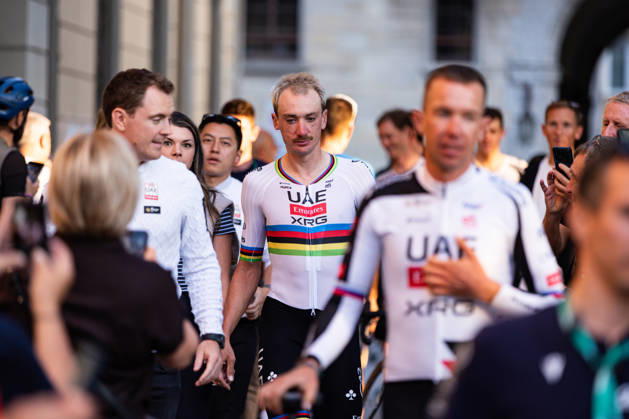 120th ILombardia Team Presentation Brandon McNulty of UAE Team Emirates attends the 120th ILombardia team presentation in Bergamo, Italy, on October 9, 2026. Bergamo Italy  Copyright: xTommasoxBerardix originalFilename:berardi-120thilo261009_npOpA.jpg