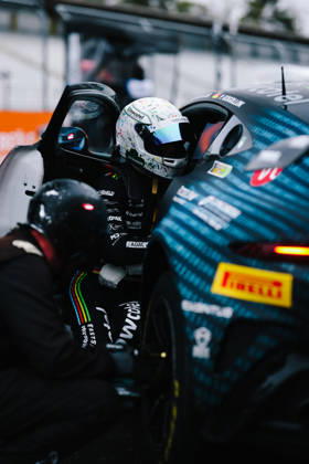 ADAC GT4 Germany, 11. + 12. Rennen Hockenheim 2026 04 Aston Martin Vantage AMR GT4 Evo, EastSide Motorsport: Jan Philipp Springob, Philipp Gogollok - picture by Gruppe C Photography Sachsenring Germany Copyright: xGruppexCxPhotographyx