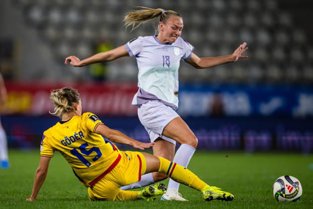 261009 Frida Maanum of Norway during the FIFA Women s World Cup Qualifier football match between Romania and Norway on October 9, 2026 in Bucharest. Photo: Marius Simensen BILDBYRAN COP 238 bbeng dam FIFA World Cup, WM, Weltmeisterschaft, Fussball qualifiers football fotball fotboll landskamp norge norway romania soccer vm kvalik vm-kvalifisering kvinner Copyright: MARIUSxSIMENSEN BB261009BB567