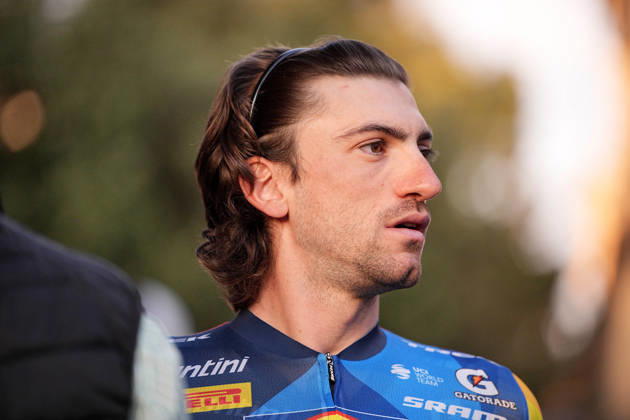 Italy s Giulio Ciccone of Lidl-Trek during the team presentation on the eve of the 120th edition of Il Lombardia cycling race, in Bergamo on October 9, 2026, prior to the 239 km one-day race from Bergamo to Como, Italy. Copyright: xMarcoxAlpozzi LaPressex