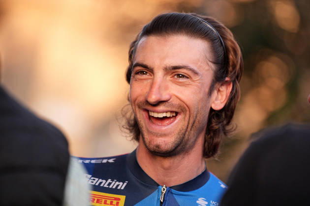 Italy s Giulio Ciccone of Lidl-Trek during the team presentation on the eve of the 120th edition of Il Lombardia cycling race, in Bergamo on October 9, 2026, prior to the 239 km one-day race from Bergamo to Como, Italy. Copyright: xMarcoxAlpozzi LaPressex