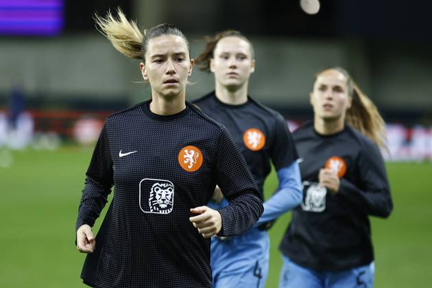 FELCSUT, 09-10-2026 , Pancho Arena, season 2026 2027 , UEFA worldcup qualification football play-offs round 1 , match between Hungary and The Netherlands (women) 1st leg , Pictures shows Netherlands player Damaris Egurrola Hungary - Netherlands (women)  x208074279x Copyright: