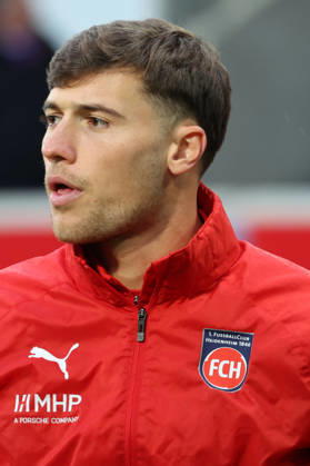 09.10.2026, xrekx, Fussball 2.Bundesliga, 1.FC Heidenheim - 1.FC Kaiserslautern v.l. Luca Kerber (1FC Heidenheim 1846) (DFL DFB REGULATIONS PROHIBIT ANY USE OF PHOTOGRAPHS as IMAGE SEQUENCES and or QUASI-VIDEO) Heidenheim