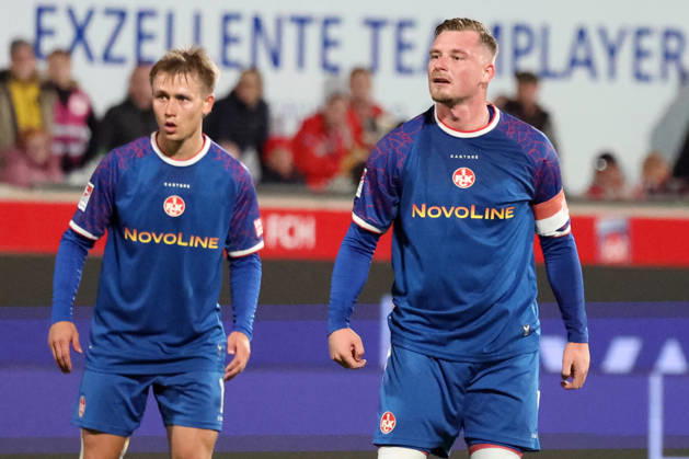 09.10.2026, xrekx, Fussball 2.Bundesliga, 1.FC Heidenheim - 1.FC Kaiserslautern v.l. Naatan Skyttä Skyttae (1.FC Kaiserslautern) Marlon Ritter (1.FC Kaiserslautern) (DFL DFB REGULATIONS PROHIBIT ANY USE OF PHOTOGRAPHS as IMAGE SEQUENCES and or QUASI-VIDEO) Heidenheim