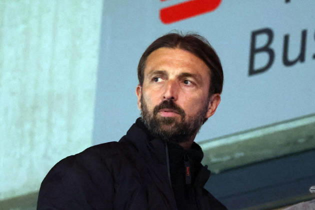 09.10.2026, xrekx, Fussball 2.Bundesliga, 1.FC Heidenheim - 1.FC Kaiserslautern v.l. Thomas Hengen Geschäftsführer Geschaeftsfuehrer (1.FC Kaiserslautern) (DFL DFB REGULATIONS PROHIBIT ANY USE OF PHOTOGRAPHS as IMAGE SEQUENCES and or QUASI-VIDEO) Heidenheim