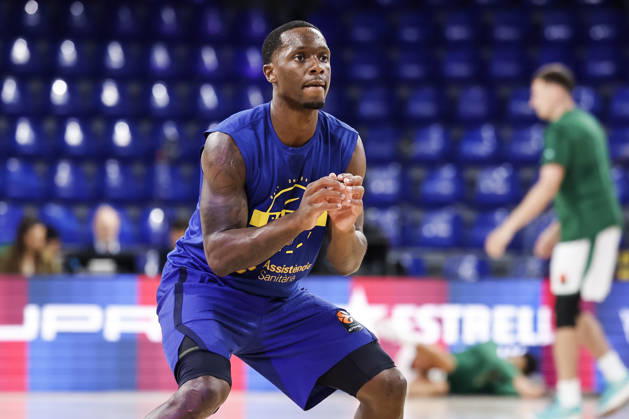 October 9, 2026, Barcelona, Barcelona, Spain: Umoja Gibson of FC Barcelona, Barca looks on during the EuroLeague League Phase MD 4 match played between FC Barcelona and Zalgiris Kaunas at Palau Blaugrana on October 09, 2026 in Barcelona, Spain. FC Barcelona V Zalgiris Kaunas - Euroleague 2026 2027 - ZUMAa181 20261009_zaa_a181_258 Copyright: xJavierxBorregox