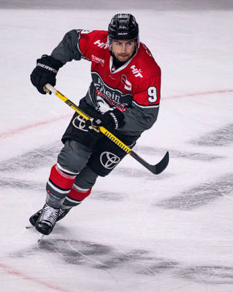COLOGNE, GERMANY - 9 OCTOBER, 2026: Maximilian Kammerer - The PENNY DEL Ice hockey, Eishockey match Koelner Haie vs. Schwenninger Wild Wings at LANXESS arena.  Copyright: xVitaliixKliuievx