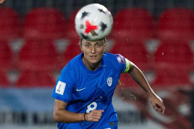 Turkiye v Slovenia - FIFA Women s World Cup 2027 European Qualifiers ISTANBUL, TURKIYE - OCTOBER 09: Mateja Zver (8) of Slovenia in action during the FIFA Women s World Cup 2027 European Qualifiers Play-offs Round 1 First Leg between Turkiye and Slovenia at Pendik Stadium in Istanbul, Turkiye, on October 9, 2026. Didem Mente Anadolu Istanbul Turkey. Editorial use only. Please get in touch for any other usage. Copyright: x2026xAnadoluxDidemxMentex
