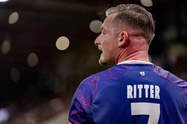 Deutschland: Fussball Saison 2026 2027 , 2. Bundesliga , 7. Spieltag , 1. FC Heidenheim vs. 1. FC Kaiserslautern - Voith-Arena (Heidenheim) : Marlon Ritter (1. FC Kaiserslautern, 7) Mimik, Gesichtsausdruck, Emotion Heidenheim Voith-Arena Deutschland Germany Copyright: xBennetxLongx