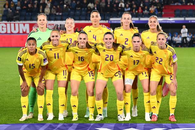 Belgium v Poland - FIFA Women s World Cup 2027 UEFA Qualifiers LEUVEN, BELGIUM - OCTOBER 09 : Players of Belgium during the FIFA Women s World Cup 2027 UEFA European Qualifiers play-offs round 1 path 2 first leg match between Belgium and Poland on October 9, 2026 in Leuven, Belgium, 09 10 2026 Leuven Belgium Copyright: xVincentxKalutx