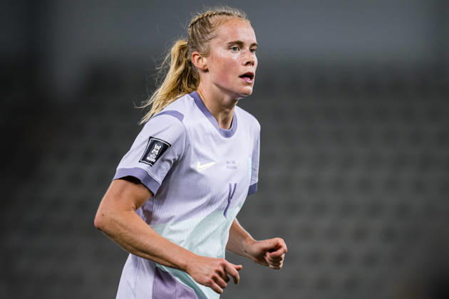 261009 Julie Blakstad of Norway during the FIFA Women s World Cup Qualifier football match between Romania and Norway on October 9, 2026 in Bucharest. Photo: Marius Simensen BILDBYRAN COP 238 bbeng dam FIFA World Cup, WM, Weltmeisterschaft, Fussball qualifiers football fotball fotboll landskamp norge norway romania soccer vm kvalik vm-kvalifisering kvinner Copyright: MARIUSxSIMENSEN BB261009BB764