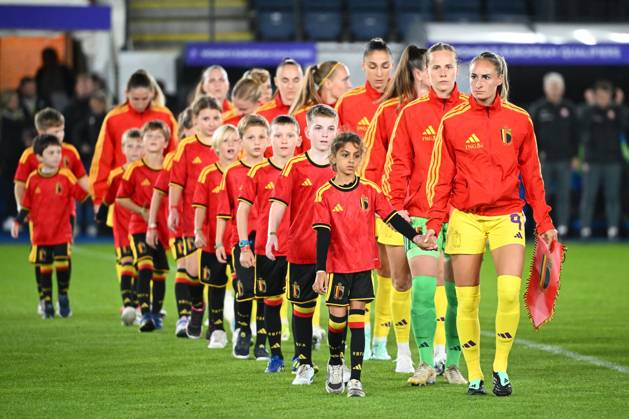 Belgium v Poland - FIFA Women s World Cup 2027 UEFA Qualifiers LEUVEN, BELGIUM - OCTOBER 09 : Wullaert Tessa forward of Belgium during the FIFA Women s World Cup 2027 UEFA European Qualifiers play-offs round 1 path 2 first leg match between Belgium and Poland on October 9, 2026 in Leuven, Belgium, 09 10 2026 Leuven Belgium Copyright: xVincentxKalutx