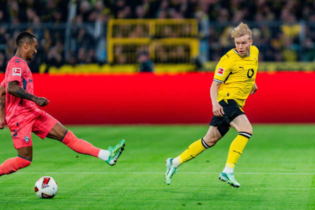 1. Bundesliga, 5. Spieltag, Borussia Dortmund vs. Werder Bremen am 09.10.2026 Daniel Svensson Copyright: xBahhoxKarax