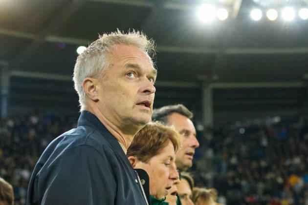 Karlsruhe, Deutschland: 09.10.2026 - Länderspiel Freundschaftsspiel - Deutschland Frauen vs. Australien Frauen Im Bild: Bundestrainer Christian Wück Wueck (Deutschland) Copyright: HMBxMedia MadeleinexFantini