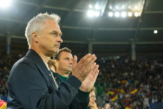 Karlsruhe, Deutschland: 09.10.2026 - Länderspiel Freundschaftsspiel - Deutschland Frauen vs. Australien Frauen Im Bild: Bundestrainer Christian Wück Wueck (Deutschland) Copyright: HMBxMedia MadeleinexFantini