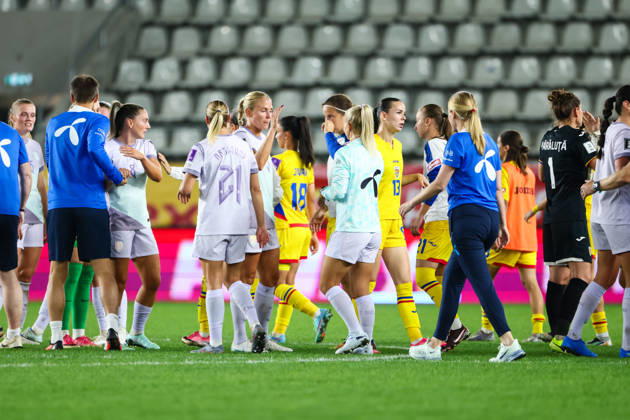 Women s World Cup Qualifier: Romania vs. Norway, Bucharest, October 9, 2026: The Norwegian women s national team after the World Cup qualifying soccer match between Romania and Norway at Stadionul Arcul de Triumf in Bucharest. Photo: Nikola Krstic, NTB. EDITORIAL USE ONLY. RESTRICTED USE FOR BETTING COMPANIES. Copyright: xNikolaxKrsticx xNTBx