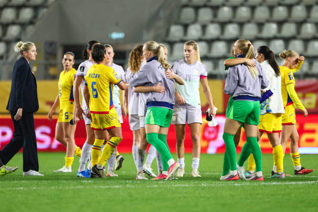 Women s World Cup Qualifier: Romania vs. Norway, Bucharest, October 9, 2026: The Norwegian women s national team after the World Cup qualifying soccer match between Romania and Norway at Stadionul Arcul de Triumf in Bucharest. Photo by Nikola Krstic, NTB. EDITORIAL USE ONLY. RESTRICTED USE FOR BETTING COMPANIES. Copyright: xNikolaxKrsticx xNTBx