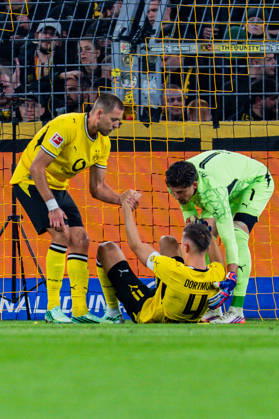 1. Bundesliga, 5. Spieltag, Borussia Dortmund vs. Werder Bremen am 09.10.2026 Gregor Kobel Waldemar Anton Nico Schlotterbeck Copyright: xBahhoxKarax
