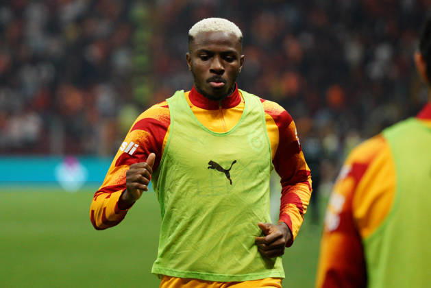 October 9, 2026, Sariyer, Istanbul, Turkey: Victor Osimhen (C) of Galatasaray warms up during the Turkish Super League 2026 27 match between Galatasaray and Kasimpasa at RAMS Park Stadium in Istanbul, Turkey, on October 9, 2026. Turkish Super League 2026 27 - Galatasaray Vs Kasimpasa - ZUMAu194 20261009_zip_u194_021 Copyright: xTolgaxUluturkx