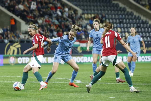 FELCSUT, 09-10-2026 , Pancho Arena, season 2026 2027 , UEFA worldcup qualification football play-offs round 1 , match between Hungary and The Netherlands (women) 1st leg , Pictures shows Netherlands player Wieke Kaptein Hungary - Netherlands (women)  x208078484x Copyright: