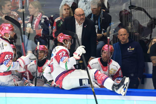 09.10.2026, DEU, GER, Eishockey, Spieltag, Saison 2026 27, Berlin, Eisbaeren Berlin vs. Grizzly Wolfsburg Cheftrainer Eric Dubois ( Eisbaeren Berlin ), Eisbareren-Spielerbank nordphoto GmbH Engler Stadt Uber-Arena Bundesland Land Copyright: xNordphotox xEnglerx