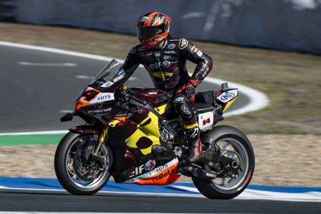 RECORD DATE NOT STATED 11th stage of the Superbike World Championship, WM, Weltmeisterschaft Estoril, 09 10 2026 - Sam Lowes (14), rider for ELF Marc VDS Racing, during free practice 2, of the 11th round of the SBK World Championship, at the Estoril circuit Portugal Lisbon portugal Copyright: xJoaquimxGalantex