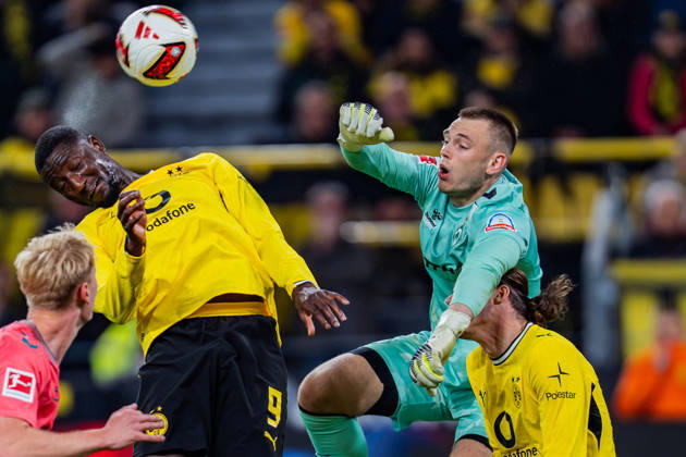 1. Bundesliga, 5. Spieltag, Borussia Dortmund vs. Werder Bremen am 09.10.2026 Karl Hein Serhou Guirassy Marcel Sabitzer Copyright: xBahhoxKarax