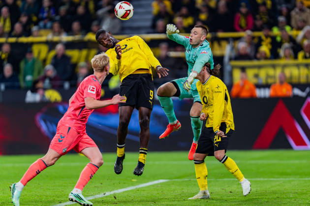 1. Bundesliga, 5. Spieltag, Borussia Dortmund vs. Werder Bremen am 09.10.2026 Karl Hein Serhou Guirassy Marcel Sabitzer Copyright: xBahhoxKarax