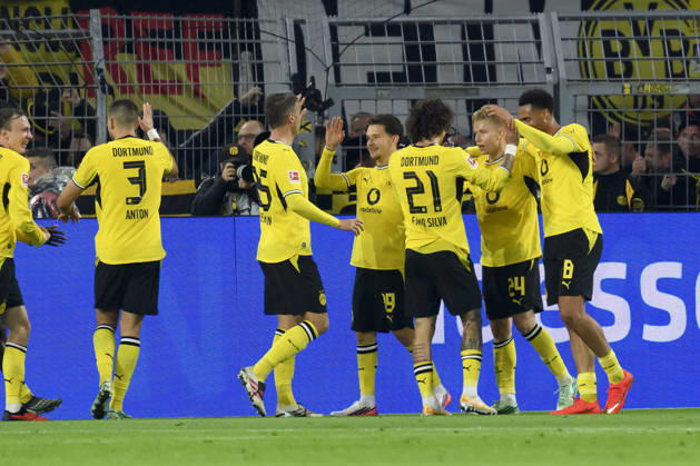Daniel Svensson (Borussia Dortmund) Torjubel, jubelt nach seinem Treffer zum 1:0 waehrend des spiels der 1. Bundesliga zwischen Borussia Dortmund und SV Werder Bremen, Signal Iduna Park am 09. October 2026 in Dortmund, Deutschland. (Foto von Max Maiwald DeFodi Images) +++ Daniel Svensson (Borussia Dortmund) celebrates after scoring his team s first goal during the Bundesliga match between Borussia Dortmund and SV Werder Bremen at Signal Iduna Park on October 9, 2026 in Dortmund, Germany. (Photo by Max Maiwald DeFodi Images) DFB DFL REGULATIONS PROHIBIT ANY USE OF PHOTOGRAPHS AS IMAGE SEQUENCES AND OR QUASI-VIDEO. (Photo by Max Maiwald DeFodi Images) -
