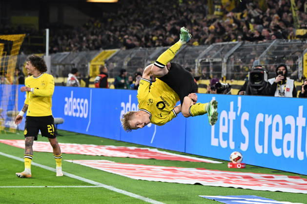 Daniel Svensson (Borussia Dortmund) Torjubel, jubelt nach seinem Treffer zum 1:0 waehrend des Spiels der 1. Bundesliga zwischen Borussia Dortmund und SV Werder Bremen, Signal Iduna Park am 09. October 2026 in Dortmund, Deutschland. (Foto von Ralf Treese DeFodi Images) +++ Daniel Svensson (Borussia Dortmund) celebrates after scoring his team™s first goal during the Bundesliga match between Borussia Dortmund and SV Werder Bremen at Signal Iduna Park on October 9, 2026 in Dortmund, Germany. (Photo by Ralf Treese DeFodi Images) DFB DFL REGULATIONS PROHIBIT ANY USE OF PHOTOGRAPHS AS IMAGE SEQUENCES AND OR QUASI-VIDEO. (Photo by Ralf Treese DeFodi Images) -
