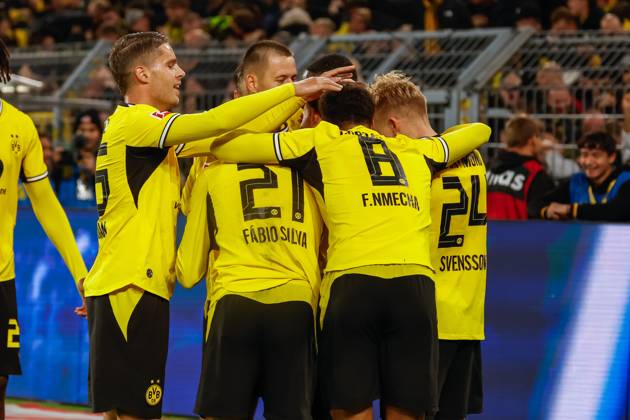 DORTMUND - Daniel Svensson of Borussia Dortmund scored the 1-0 during the Bundesliga match between Borussia Dortmund and SV Werder Bremen at Signal Iduna Park on October 9, 2026, in Dortmund, Germany. MARCEL TER BALS ANP Bundesliga 2026 27 xVIxANPxSportx xMarcelxterxBalsxIVx 571968142 originalFilename: 571968142