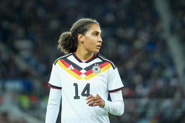Cora Zicai (Deutschland Frauen-Nationalmannschaft, 14) , Deutschland, Fussball, Länderspiel, Freundschaftsspiel, Testspiel, 2026 2027, Deutschland vs. Australien, 09.10.2026, BBBank Wildpark, Karlsruhe Karlsruhe BBBank Wildpark Baden-Wuerttemberg Deutschland Copyright: xArnexAmbergx