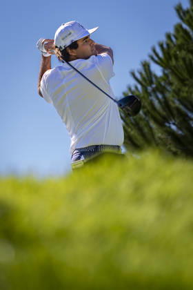 Open de Espana presented by Madrid - Day Two MADRID, SPAIN - OCTOBER 9: Eugenio Chacarra of Spain plays an approach shot on day two of the Open de Espana presented by Madrid at Club de Campo Villa de Madrid on October 9, 2026 in Madrid, Spain. Madrid Club de Campo Villa de Madrid Madrid Spain Copyright: xAlbertoxGardinx AGardin_20261009_Golf_Esp_Mad_1182