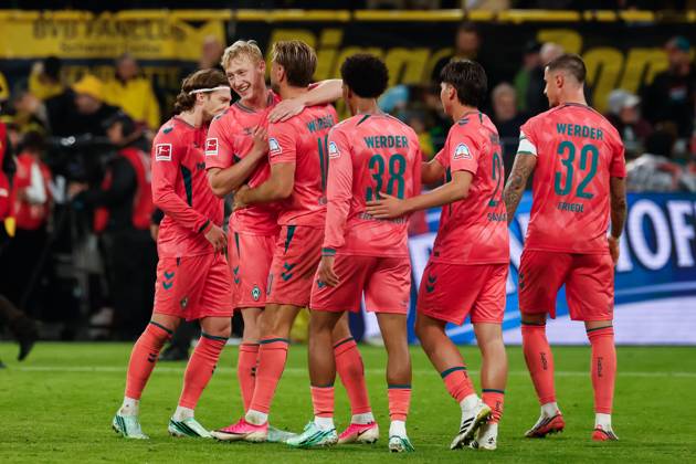 DORTMUND - Niclas Fullkrug of Werder Bremen scored the 2-2 equalizer during the Bundesliga match between Borussia Dortmund and SV Werder Bremen at Signal Iduna Park on October 9, 2026, in Dortmund, Germany. MARCEL TER BALS ANP Bundesliga 2026 27 xVIxANPxSportx xMarcelxterxBalsxIVx 571969749 originalFilename: 571969749