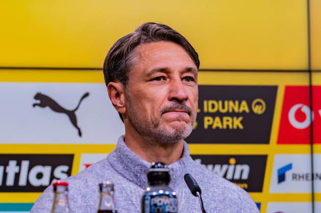 1. Bundesliga, 5. Spieltag, Borussia Dortmund vs. Werder Bremen am 09.10.2026 Pressekonferenz nach dem Spiel mit Niko Kovac Daniel Thioune Copyright: xBahhoxKarax