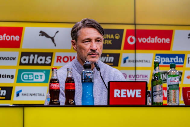1. Bundesliga, 5. Spieltag, Borussia Dortmund vs. Werder Bremen am 09.10.2026 Pressekonferenz nach dem Spiel mit Niko Kovac Daniel Thioune Copyright: xBahhoxKarax
