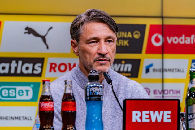 1. Bundesliga, 5. Spieltag, Borussia Dortmund vs. Werder Bremen am 09.10.2026 Pressekonferenz nach dem Spiel mit Niko Kovac Daniel Thioune Copyright: xBahhoxKarax