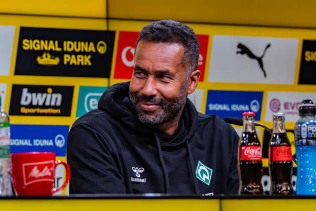 1. Bundesliga, 5. Spieltag, Borussia Dortmund vs. Werder Bremen am 09.10.2026 Pressekonferenz nach dem Spiel mit Niko Kovac Daniel Thioune Copyright: xBahhoxKarax