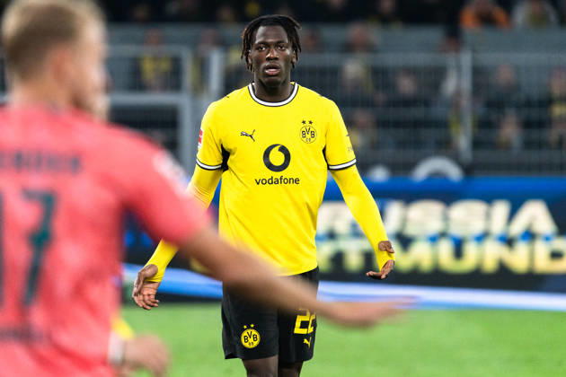 Deutschland: 1. Bundesliga 2026 2027, 5. Spieltag: Borussia Dortmund vs. Werder Bremen 09.10.2026 Signal Iduna Park (Nordrhein-Westfalen) Joane Gadou (Borussia Dortmund, 22) Copyright: xCelinaxLeiersx