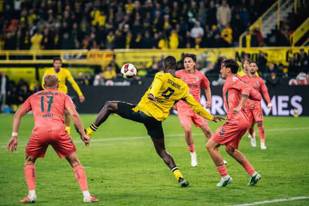 Borussia Dortmund v SV Werder Bremen - Bundesliga 2026 27 Serhou Guirassy of Borussia Dortmund in action during the Bundesliga match between Borussia Dortmund and SV Werder Bremen at Signal Iduna Park in Dortmund, Germany, on October 9, 2026. Dortmund Germany Copyright: xHeshamxElsherifx originalFilename:elsherif-notitle261009_npcrl