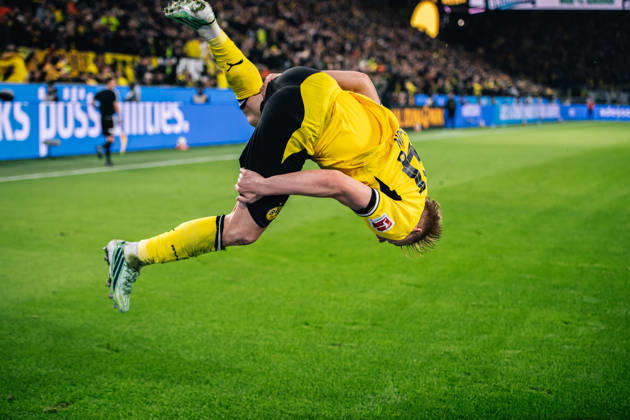 Borussia Dortmund v SV Werder Bremen - Bundesliga 2026 27 Daniel Svensson of Borussia Dortmund celebrates his goal during the Bundesliga match between Borussia Dortmund and SV Werder Bremen at Signal Iduna Park in Dortmund, Germany, on October 9, 2026. Dortmund Germany  Copyright: xHeshamxElsherifx originalFilename:elsherif-notitle261009_np1e2.jpg