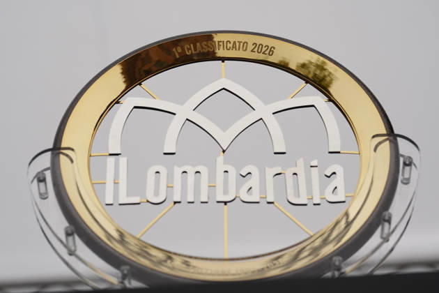 The trophy during the 120th edition of the Il Lombardia, Tour of Lombardy cycling race, a 239 km one day race from Bergamo to Como on October 10, 2026, Italy.  Copyright: xGianxMattiaxD™Alberto LaPressex