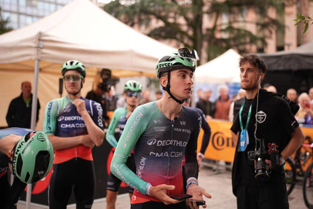 France s Paul Seixas of Decathlon CMA CGM Team during the 120th edition of the Il Lombardia, Tour of Lombardy cycling race, a 239 km one day race from Bergamo to Como on October 10, 2026, Italy. Copyright: xMarcoxAlpozzi xLaPressex