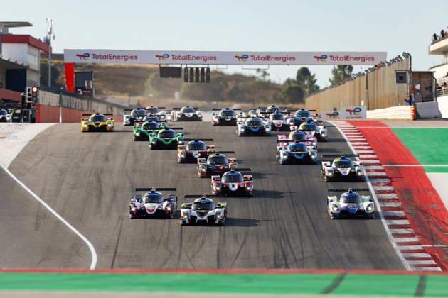 AUTO - MLC 2026 - PORTIMAO 85 FROST Danial (sgp), PEUGEOT Enzo (fra), R-ace GP, Duqueine D09 - Toyota, LMP3, action 09 IGLESIAS Louis (fra), DODDS Maxwell (gbr), ANS Motorsport, Ligier JS P325 - Toyota, LMP3, action 04 CARANTA Jules (fra), PITAMBER Mikaeel (rsa), Nielsen Racing, Duqueine D09 - Toyota, LMP3, action Start during the 6th round of the 2026 Michelin Le Mans Cup on the Autodromo Internacional do Algarve from October 8 to 10, 2026 in Portimao, Portugal - Copyright: xJoaoxFilipex
