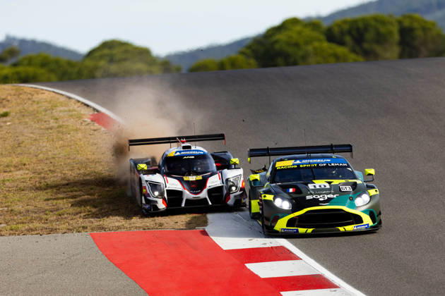 AUTO - MLC 2026 - PORTIMAO 09 IGLESIAS Louis (fra), DODDS Maxwell (gbr), ANS Motorsport, Ligier JS P325 - Toyota, LMP3, action 10 SAGER Philipp (aut), HASSE CLOT Valentin (fra), Racing Spirit of LÃ man, Aston Martin Vantage AMR GT3 Evo, GT3, action crash during the 6th round of the 2026 Michelin Le Mans Cup on the Autodromo Internacional do Algarve from October 8 to 10, 2026 in Portimao, Portugal - Copyright: xJoaoxFilipex