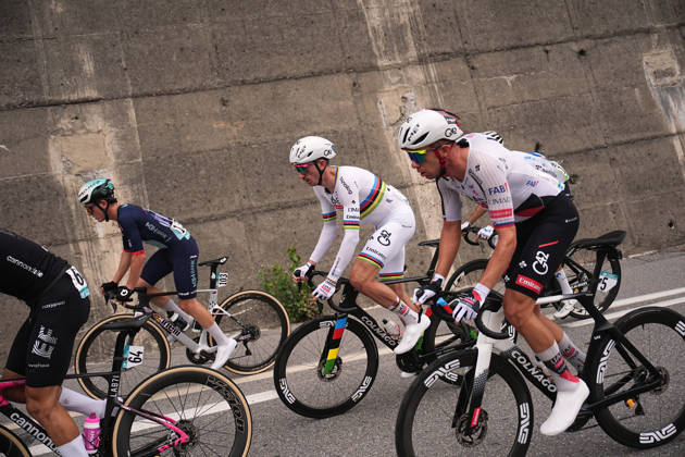 USA s Brandon McNulty of UAE Team Emirates XRG during the 120th edition of the Il Lombardia, Tour of Lombardy cycling race, a 239 km one day race from Bergamo to Como on October 10, 2026, Italy.  Copyright: xMarcoxAlpozzi xLaPressex