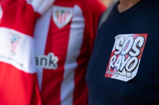 ESP: LaLiga EA Sports Rayo Vallecano v Athletic Club SOS Rayo stickers during LaLiga EA Sports between Rayo Vallecano v Athletic Club played at Vallecas Stadium in Madrid on October 10, 2026 in Spain Spain Futbol Copyright: xAgenciaxLOFx