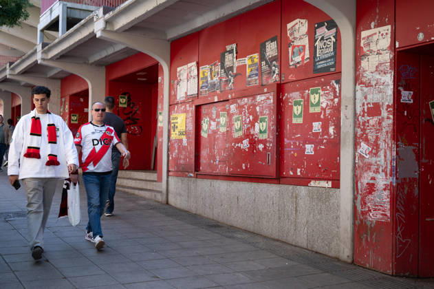 ESP: LaLiga EA Sports Rayo Vallecano v Athletic Club SOS Rayo stickers placed around the Rayo Vallecano stadium during LaLiga EA Sports between Rayo Vallecano v Athletic Club played at Vallecas Stadium in Madrid on October 10, 2026 in Spain Spain Futbol Copyright: xAgenciaxLOFx